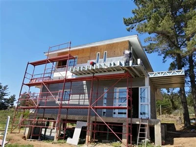 Construcción de cabañas de metal